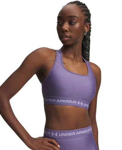 Under Armour Women's Medium Impact Sports Bra In Purple