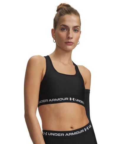 Under Armour Women's Medium Impact Sports Bra In Black