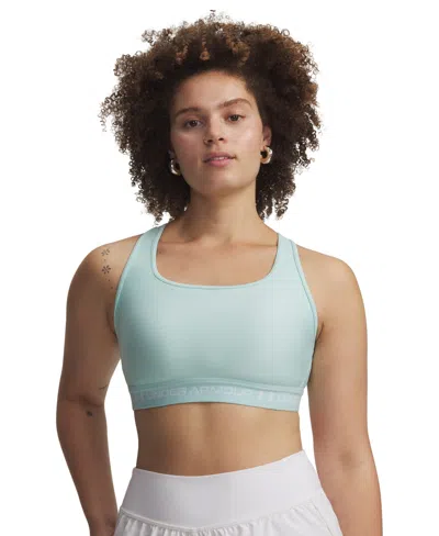 Under Armour Women's Medium Impact Sports Bra In Blue