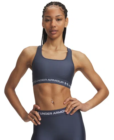 Under Armour Women's Medium Impact Sports Bra In Blue