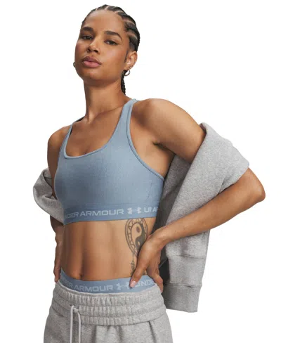 Under Armour Women's Medium Impact Sports Bra In Blue