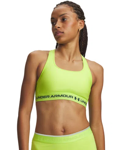 Under Armour Women's Medium Impact Sports Bra In Green