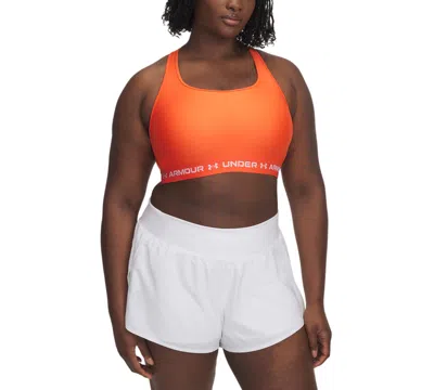 Under Armour Women's Medium Impact Sports Bra In Orange