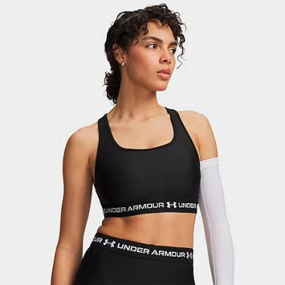 Under Armour Women's Mid Crossback Medium-support Sports Bra In Black