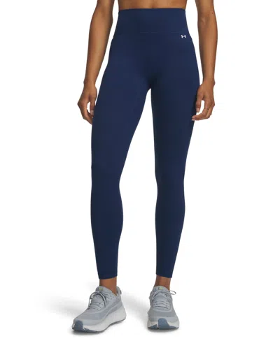 Under Armour Women's Motion Ankle Leggings In Blackout Navy,white