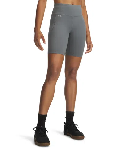 Under Armour Women's Motion Bike Pull-on Shorts In Gray