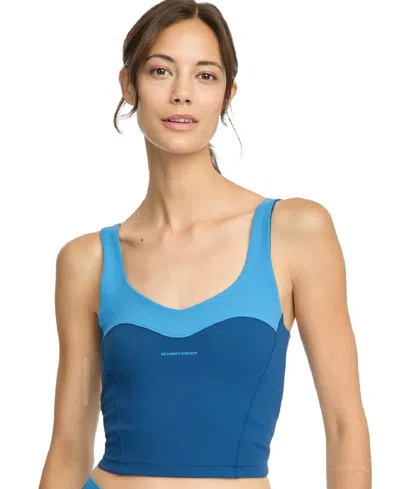 Under Armour Women's Motion Colorblock Scoop-neck Tank In Blue