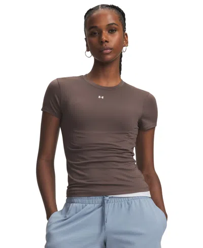 Under Armour Women's Motion Fitted Short-sleeve Top In Brown