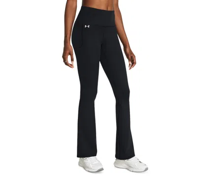 Under Armour Women's Motion Flare Full Leggings In Black,jet Gray