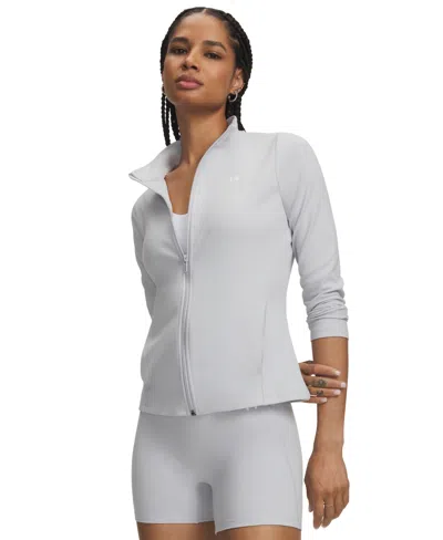 Under Armour Women's Motion Full-zip Jacket In Halo Gray,white