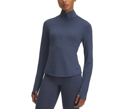 Under Armour Women's Motion Half-zip Long-sleeve Top In Downpour Gray