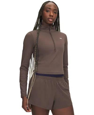Under Armour Women's Motion Half-zip Sweatshirt In Brown