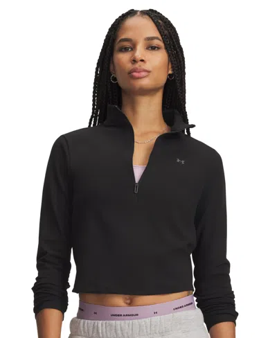 Under Armour Women's Motion Half-zip Sweatshirt In Black