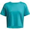 Under Armour Women's Motion Short Sleeve Shirt In Circuit Teal/hydro Teal In Multi