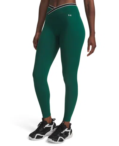 Under Armour Women's Motion Sport Tape Leggings In Campus Ivory,summit White