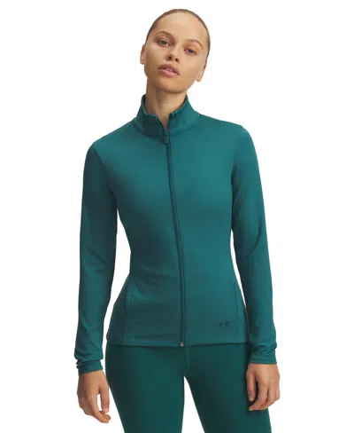 Under Armour Women's Motion Zippered Mock-neck Jacket In Blue