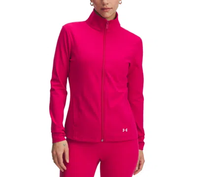 Under Armour Women's Motion Zippered Mock-neck Jacket In Shaded Fuchsia