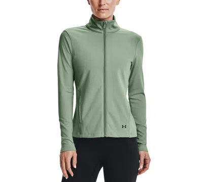 Under Armour Women's Motion Zippered Mock-neck Jacket In Silica