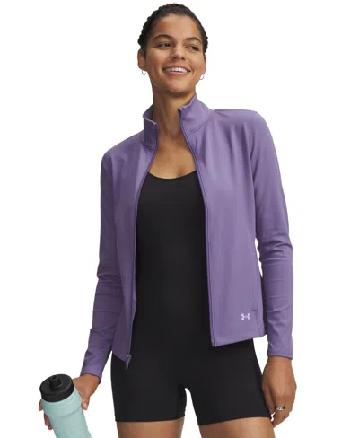Under Armour Women's Motion Zippered Mock-neck Jacket In Purple