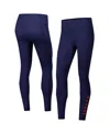 Under Armour Navy Auburn Tigers Meridian Luxe Performance Leggings In Navy