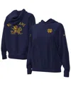 Under Armour Women's Navy Notre Dame Fighting Irish Oversized Gameday Icon Hoodie In Blue