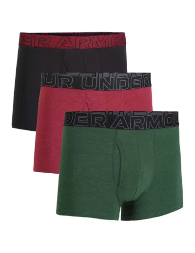 Under Armour Women's Performance Cotton- Solid 3” 3pk In Multi