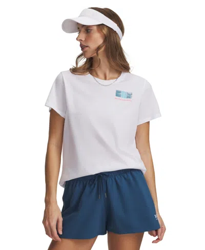 Under Armour Women's Pickleball Crewneck Short-sleeve T-shirt In White