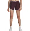 Under Armour Women's Play Up 5" Shorts In Dark Maroon/white In Multi