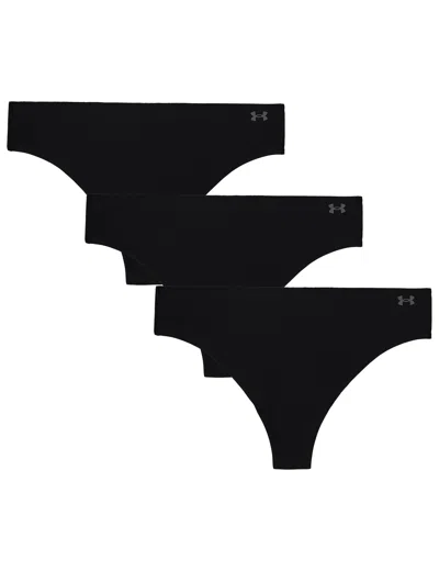 Under Armour Women's Pure Stretch 3-pack No Show Thong