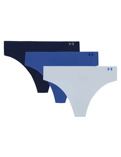 UNDER ARMOUR WOMEN'S PURE STRETCH 3-PACK NO SHOW THONG