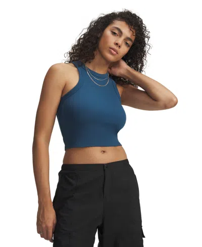 Under Armour Women's Ribbed Sleeveless Tank Top In Blue