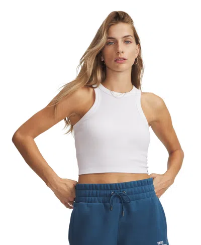 Under Armour Women's Ribbed Sleeveless Tank Top In White