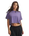 Under Armour Rival Boxy T-shirts Solid In Blue