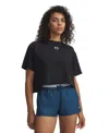Under Armour Rival Boxy T-shirts Solid In Black