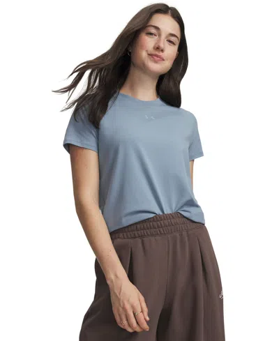 Under Armour Women's Rival Core Short Sleeve Crew Neck In Blue