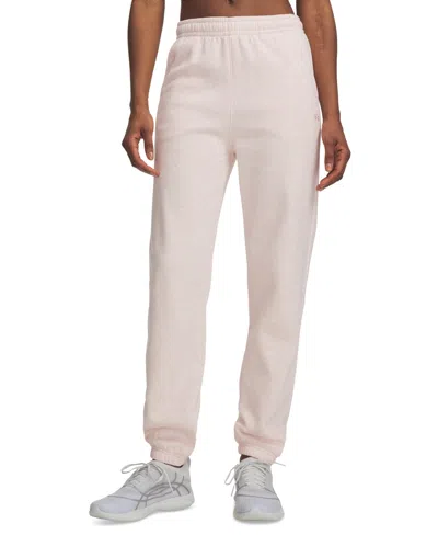 Under Armour Women's Rival Fleece Gym Pants In Pink