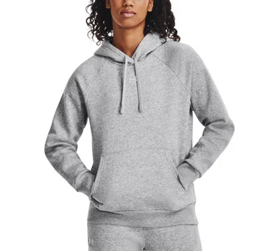 Under Armour Women's Rival Fleece Hoodie In Mod Gray