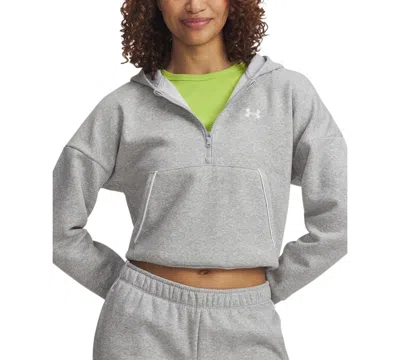Under Armour Women's Rival Fleece Hoodie In Gray