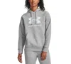 Under Armour Rival Fleece Women's Logo Hoodie Mod Gray Light Heather