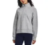 Under Armour Women's Rival Fleece Mock-neck Half-zip Sweatshirt In Mod Gray