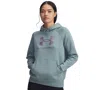 Under Armour Women's Rival Fleece Shimmer Hoodie In Gray
