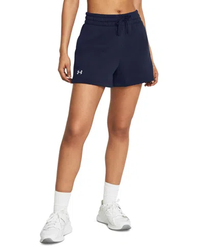 Under Armour Women's Rival Fleece Shorts In Midnight
