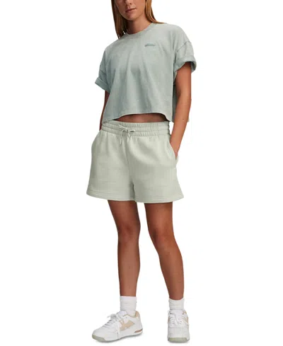 Under Armour Women's Rival Fleece Shorts In Hydro Green