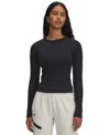 Under Armour Women's Rival Rib Long Sleeve Top In Black