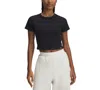 Under Armour Women's Rival Ribbed Cropped T-shirt In Black