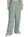Under Armour Women's Rival Wide Leg Pants In Green