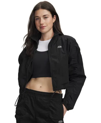 Under Armour Women's Rival Woven Jacket In Black