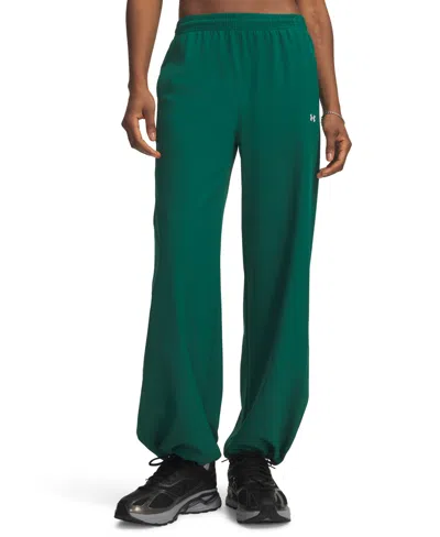 Under Armour Women's Rival Woven Pants In Campus Ivy,white