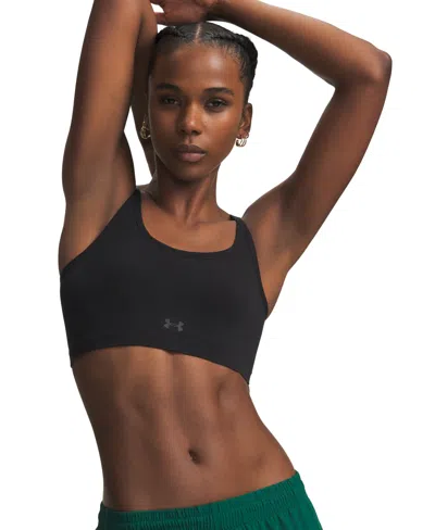 Under Armour Women's Seamless Pull-on Sports Bra In Black