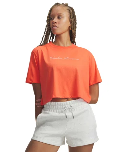 Under Armour Women's Short-sleeve T-shirt In Orange